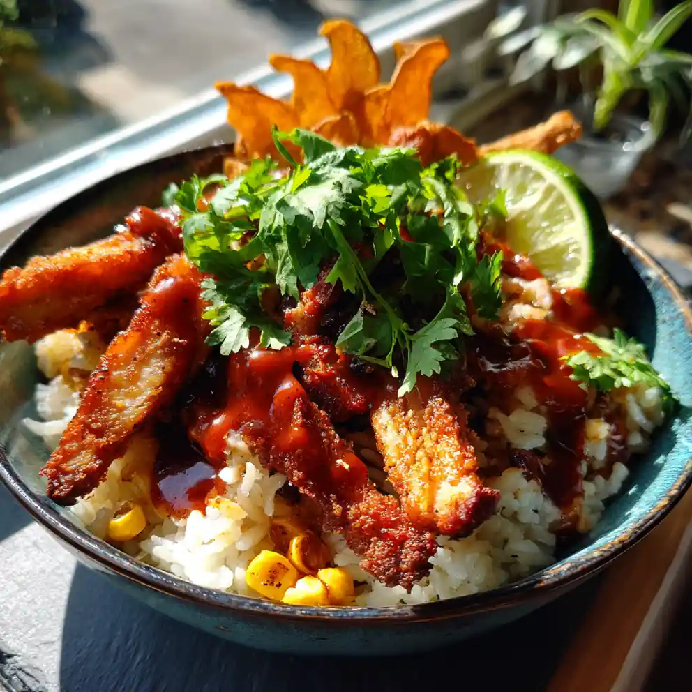 Cuban Chicken & Black Bean Rice Bowls With Smoky Chipotle Purée 4 Cuban Chicken & Black Bean Rice Bowls with Smoky Chipotle Purée