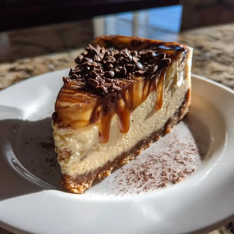 Espresso Caramel Swirl Cheesecake 4 Espresso Caramel Swirl Cheesecake