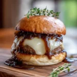 French Onion Soup Burgers With Balsamic Caramelized Onion Jam 6 French Onion Soup Burgers With Balsamic Caramelized Onion Jam 1767867293.5813644