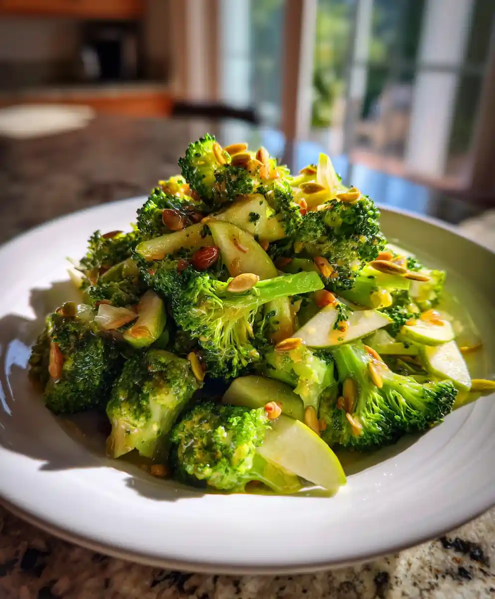 Ginger Lime Honey Dressed Honeycrisp Apple Broccoli Salad 5 Ginger Lime Honey Dressed Honeycrisp Apple Broccoli Salad