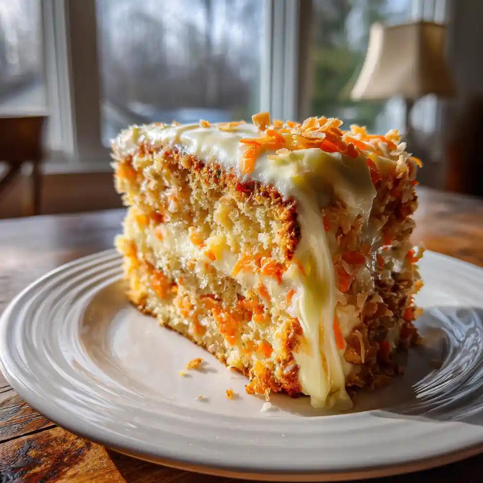 Hawaiian Pineapple Carrot Cream Cake With Coconut Lime Swirl 4 Hawaiian Pineapple Carrot Cream Cake with Coconut Lime Swirl