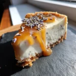 Lavender Infused Vanilla Bean Cheesecake With A Brown Butter Caramel Ribbon 1767798631.567717