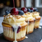 Lemon Zest White Chocolate Blueberry Cheesecake Cupcakes 6 Lemon Zest White Chocolate Blueberry Cheesecake Cupcakes 1767857895.686854