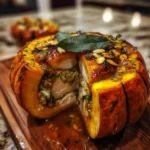 Maple Brown Butter Sage Ground Turkey Stuffed Pumpkin 6 Maple Brown Butter Sage Ground Turkey Stuffed Pumpkin 1767830864.2781887