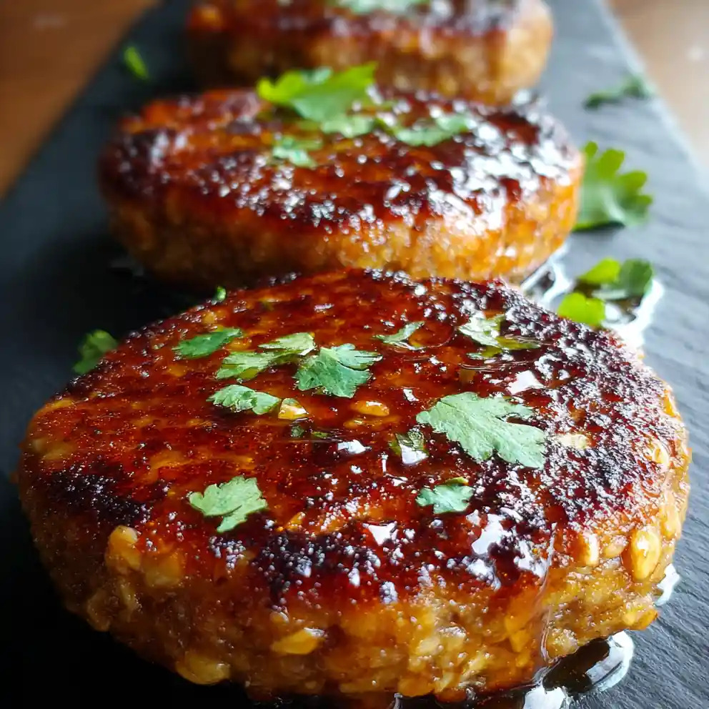 Maple Chipotle Lentil Sausage Patties 4 Maple Chipotle Lentil Sausage Patties