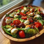 Massive Classic Italian Salad With Roasted Red Pepper Vinaigrette 6 Massive Classic Italian Salad With Roasted Red Pepper Vinaigrette 1767870581.7436497