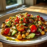 Mediterranean Chickpea Feta Salad With Pomegranate Molasses Drizzle 6 Mediterranean Chickpea Feta Salad With Pomegranate Molasses Drizzle 1767862142.854164