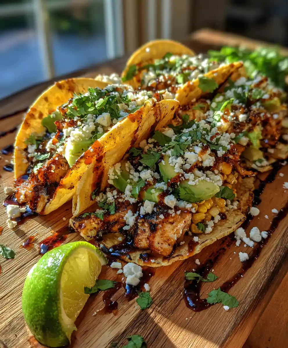 Mexican Street Corn Chicken Tacos With Charred Corn Butter Glaze 5 Mexican Street Corn Chicken Tacos with Charred Corn Butter Glaze