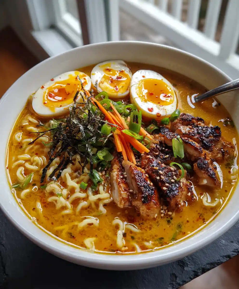 Miso Butter Swirl Chicken Ramen Bowl 5 Miso Butter Swirl Chicken Ramen Bowl