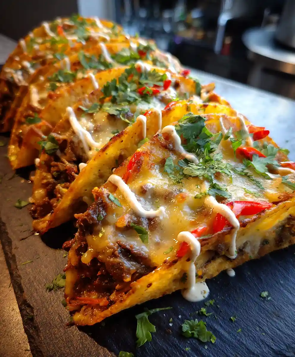 Oven Baked Cheesy Tacos With Chipotle Lime Swirl 5 Oven Baked Cheesy Tacos with Chipotle Lime Swirl