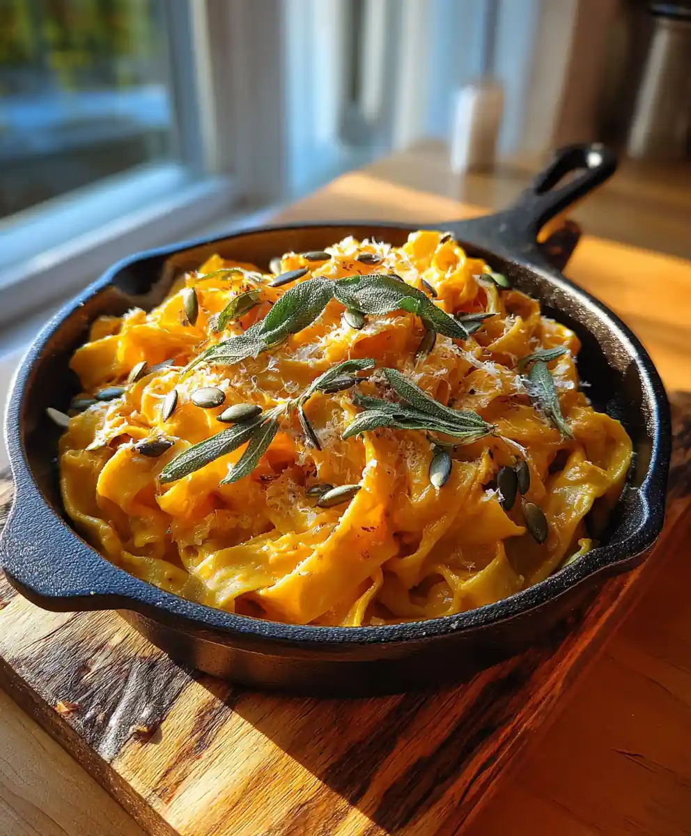 Pumpkin Alfredo Pasta With Sage Brown Butter Swirl 5 Pumpkin Alfredo Pasta with Sage Brown Butter Swirl