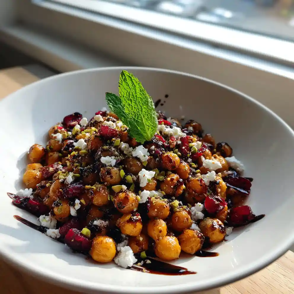 Roasted Chickpea And Cranberry Salad With Lemon Tahini Vinaigrette And Feta 4 Roasted Chickpea and Cranberry Salad with Lemon Tahini Vinaigrette and Feta