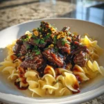 Slow Cooked Beef Tips With Egg Noodles And Pomegranate Glaze 6 Slow Cooked Beef Tips With Egg Noodles And Pomegranate Glaze 1767820783.8073337