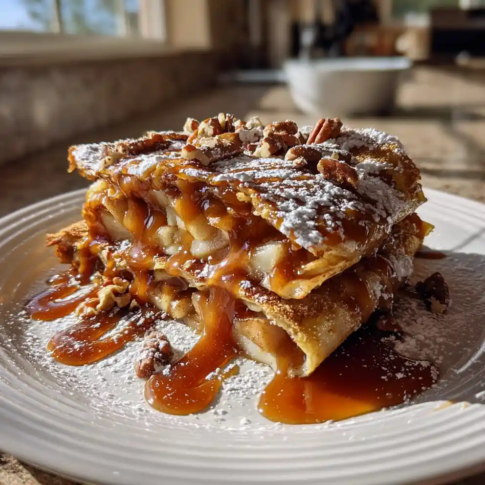 Spiced Caramel Apple Enchilada Dessert 4 Spiced Caramel Apple Enchilada Dessert