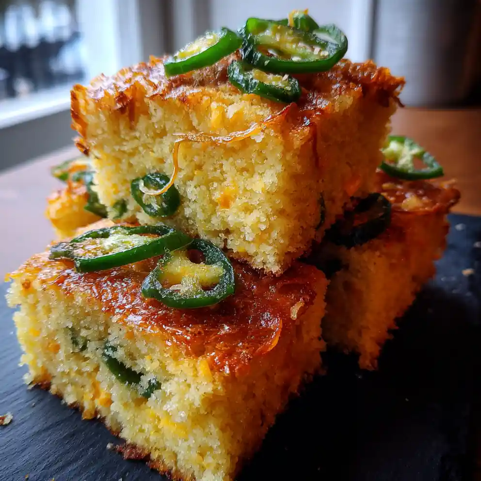 Spicy Jalapeño Cheddar Cornbread With Smoked Paprika Cheese Swirl 4 Spicy Jalapeño Cheddar Cornbread with Smoked Paprika Cheese Swirl