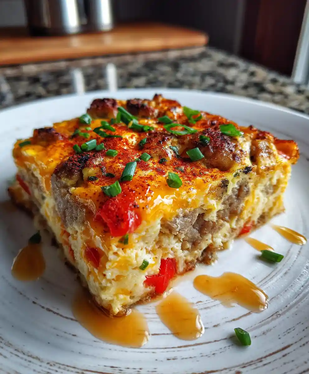 Sunset Red Pepper Swirl Breakfast Casserole 5 Sunset Red Pepper Swirl Breakfast Casserole