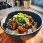 Teriyaki Chicken Rice Bowl With Miso Caramel Glaze 1767864529.3714557