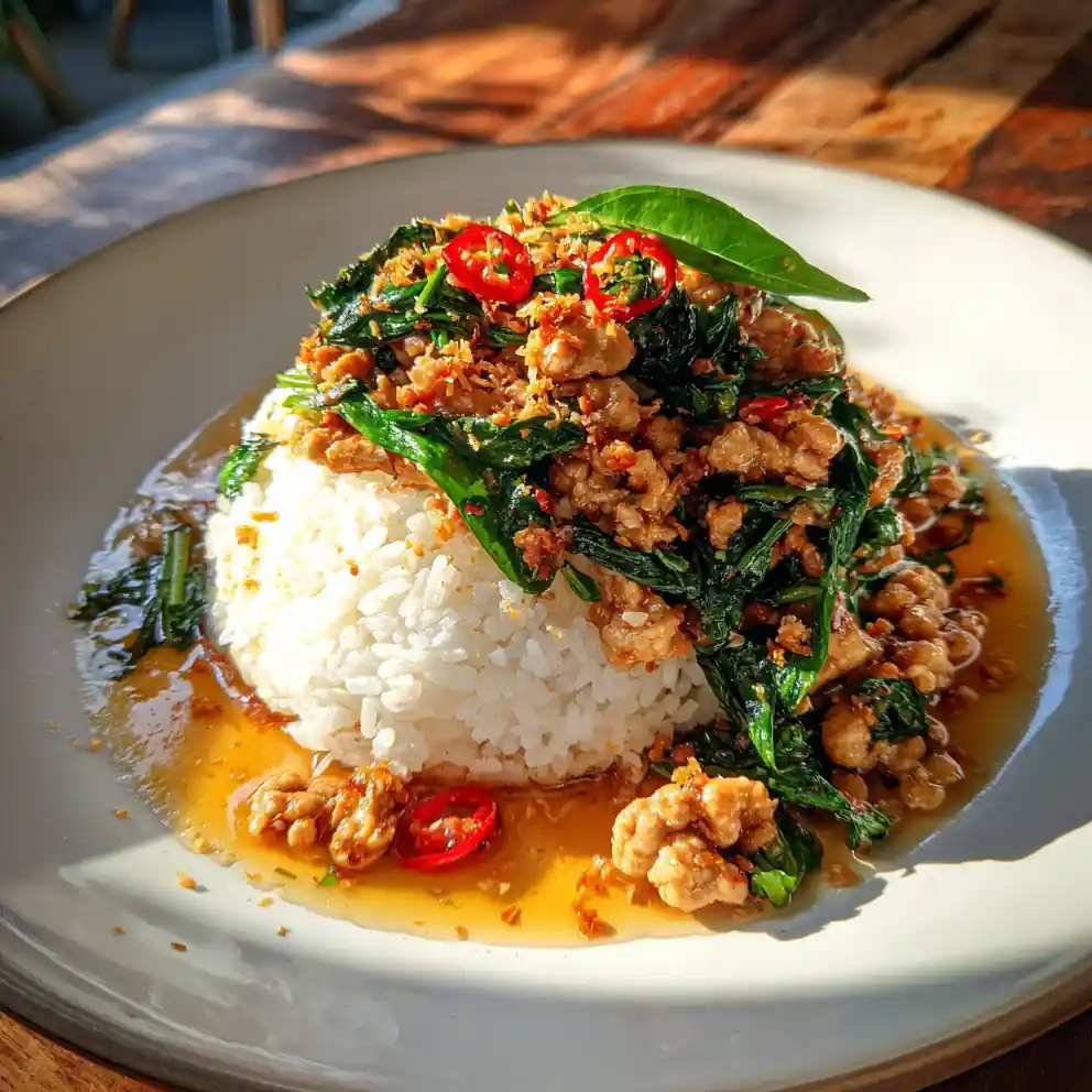 Thai Basil Chicken With Coconut Lime Swirl 4 Thai Basil Chicken with Coconut Lime Swirl