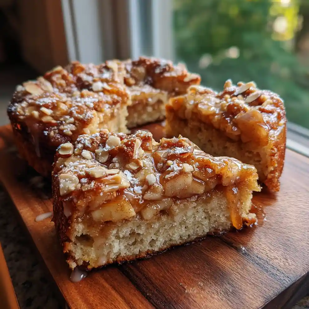 Apple Cinnamon Roll Bake With Brown Butter Almond Streusel 4 Apple Cinnamon Roll Bake With Brown Butter Almond Streusel