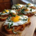 Basil Infused Olive Oil Drizzled Egg & Cheese Toasts 6 Basil Infused Olive Oil Drizzled Egg Cheese Toasts 1772054001.0751832