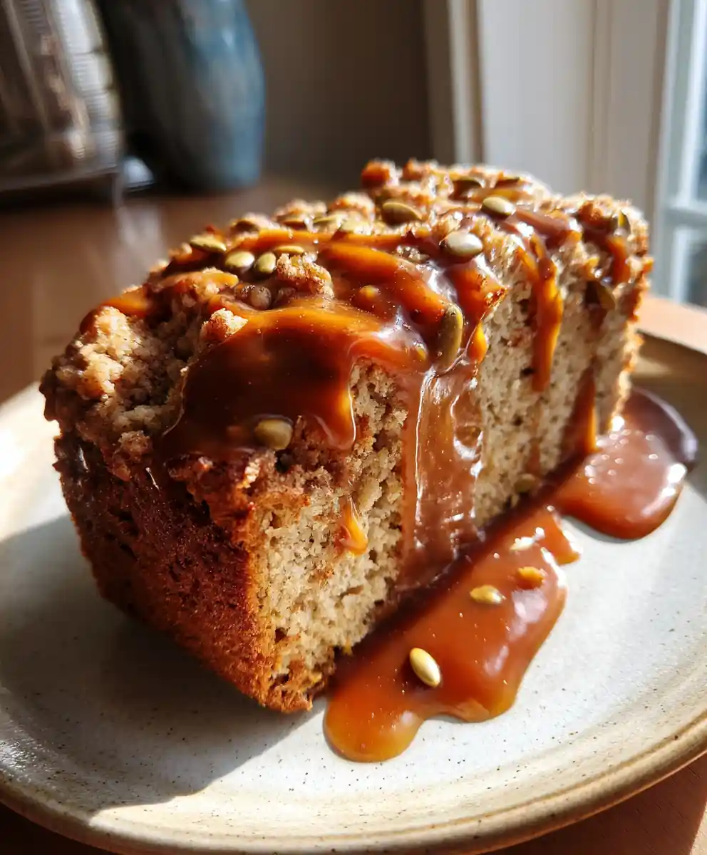 Cinnamon Crumb Banana Bread With Salted Caramel Swirl 5 Cinnamon Crumb Banana Bread With Salted Caramel Swirl
