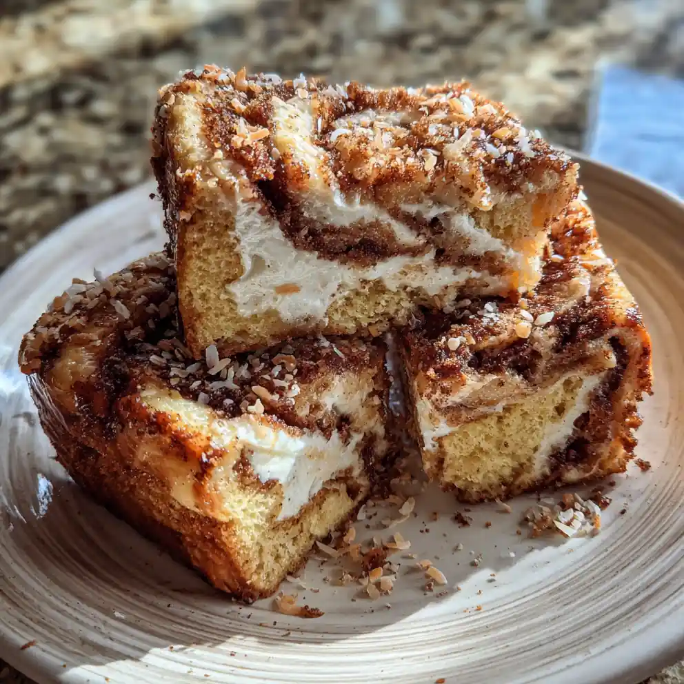 Coconut Cream Cheese Swirled Banana Bread Cinnamon Rolls 4 Coconut Cream Cheese Swirled Banana Bread Cinnamon Rolls