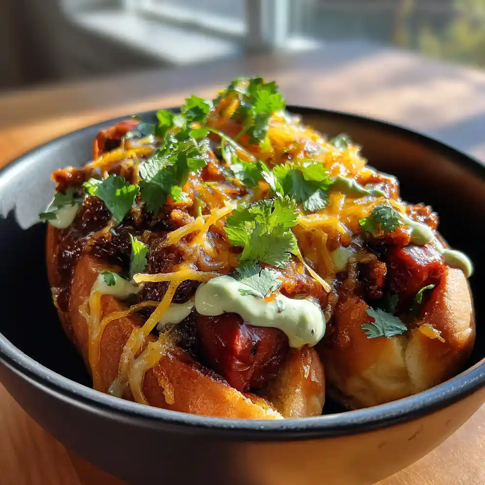 Crockpot Chili Dog Casserole With Smoked Chipotle Cheddar Swirl 4 Crockpot Chili Dog Casserole With Smoked Chipotle Cheddar Swirl