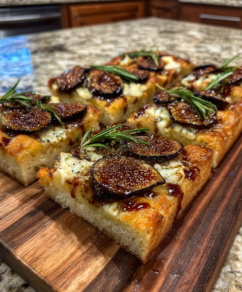Fig Topped Focaccia With Creamy Blue Cheese Swirl 5 Fig Topped Focaccia With Creamy Blue Cheese Swirl