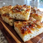 Garlic Parmesan Focaccia Bread With Caramelized Onion Ribbon 1772108308.295285