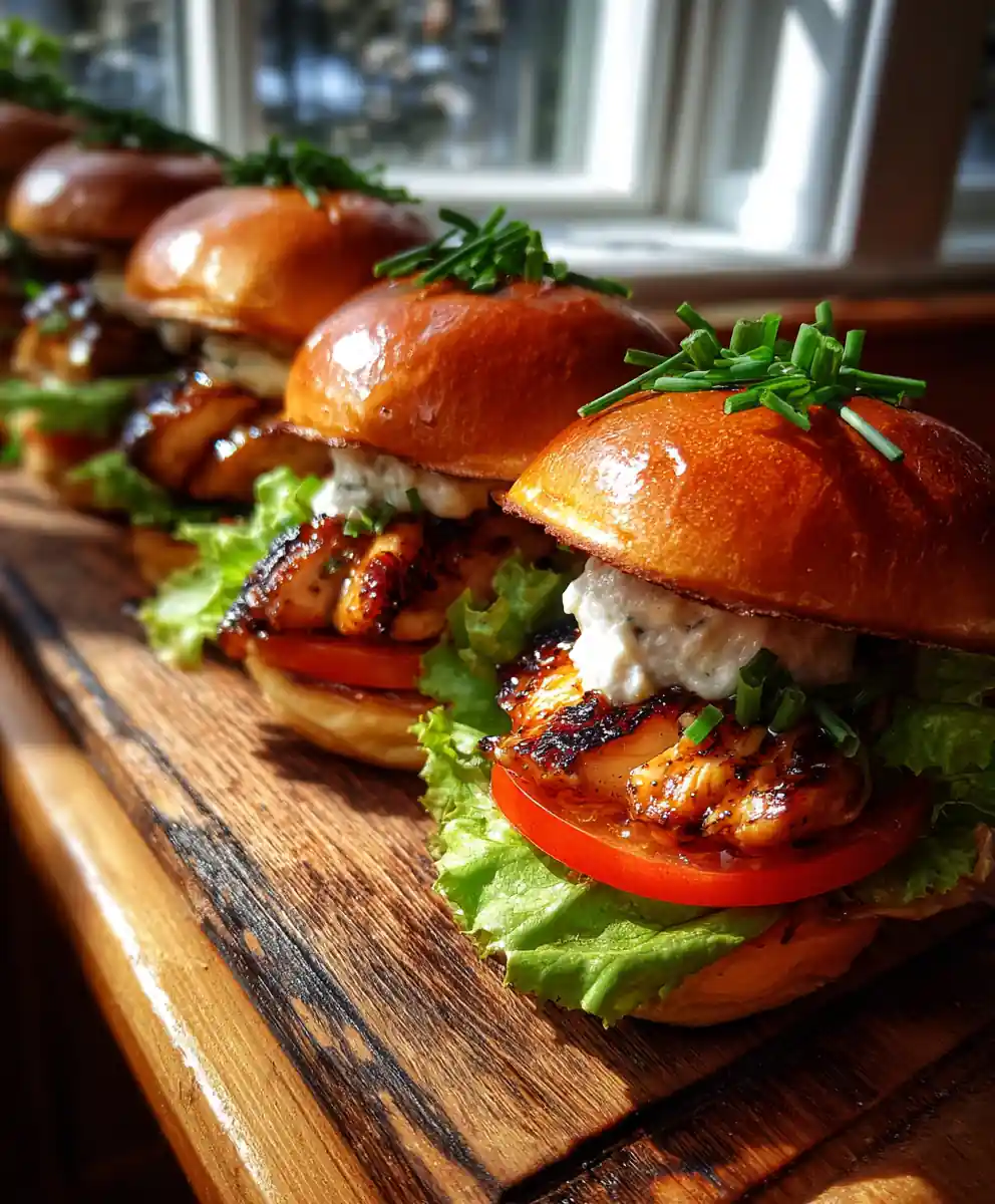 Honey Mustard Chicken Lettuce Tomato Sliders With Cream Cheese Swirl 5 Honey Mustard Chicken Lettuce Tomato Sliders With Cream Cheese Swirl