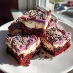 Lavender Infused Red Velvet Cheesecake Brownies 6 Lavender Infused Red Velvet Cheesecake Brownies 1772095110.8922884