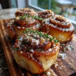 Maple Glazed Cinnamon Rolls With Smokey Coconut Crumble 1772004851.772567