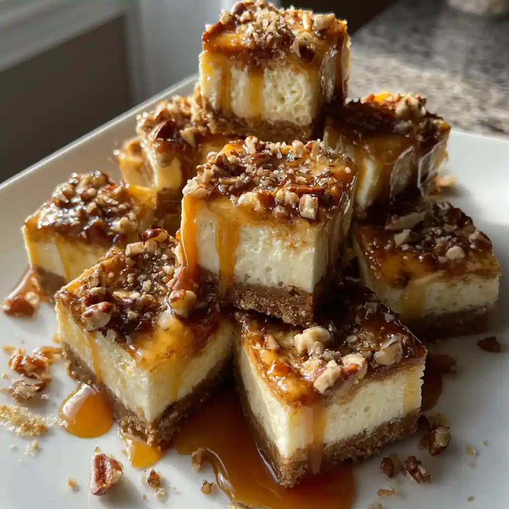 Maple Spiced Pecan Pie Cheesecake Bars 4 Maple Spiced Pecan Pie Cheesecake Bars