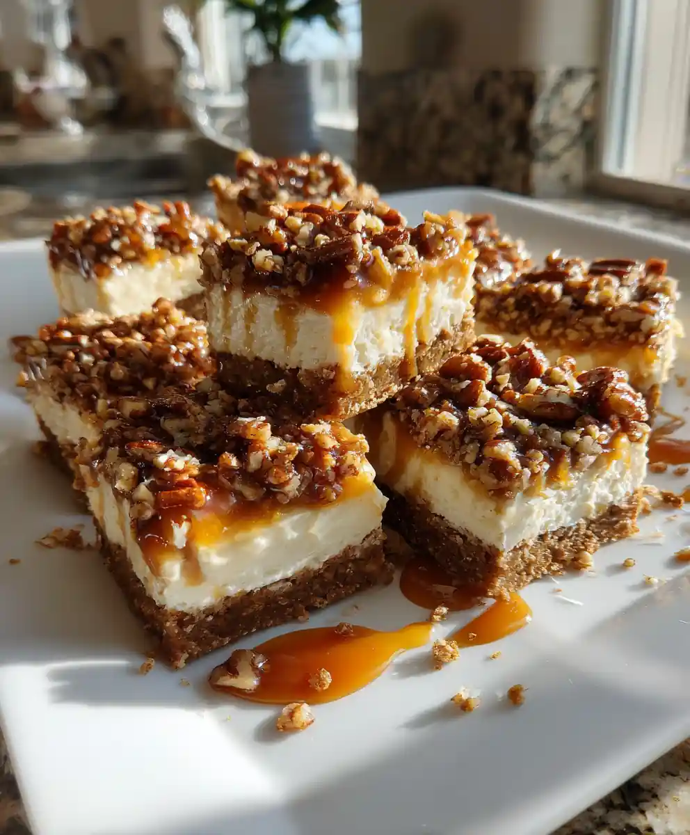 Maple Spiced Pecan Pie Cheesecake Bars 5 Maple Spiced Pecan Pie Cheesecake Bars