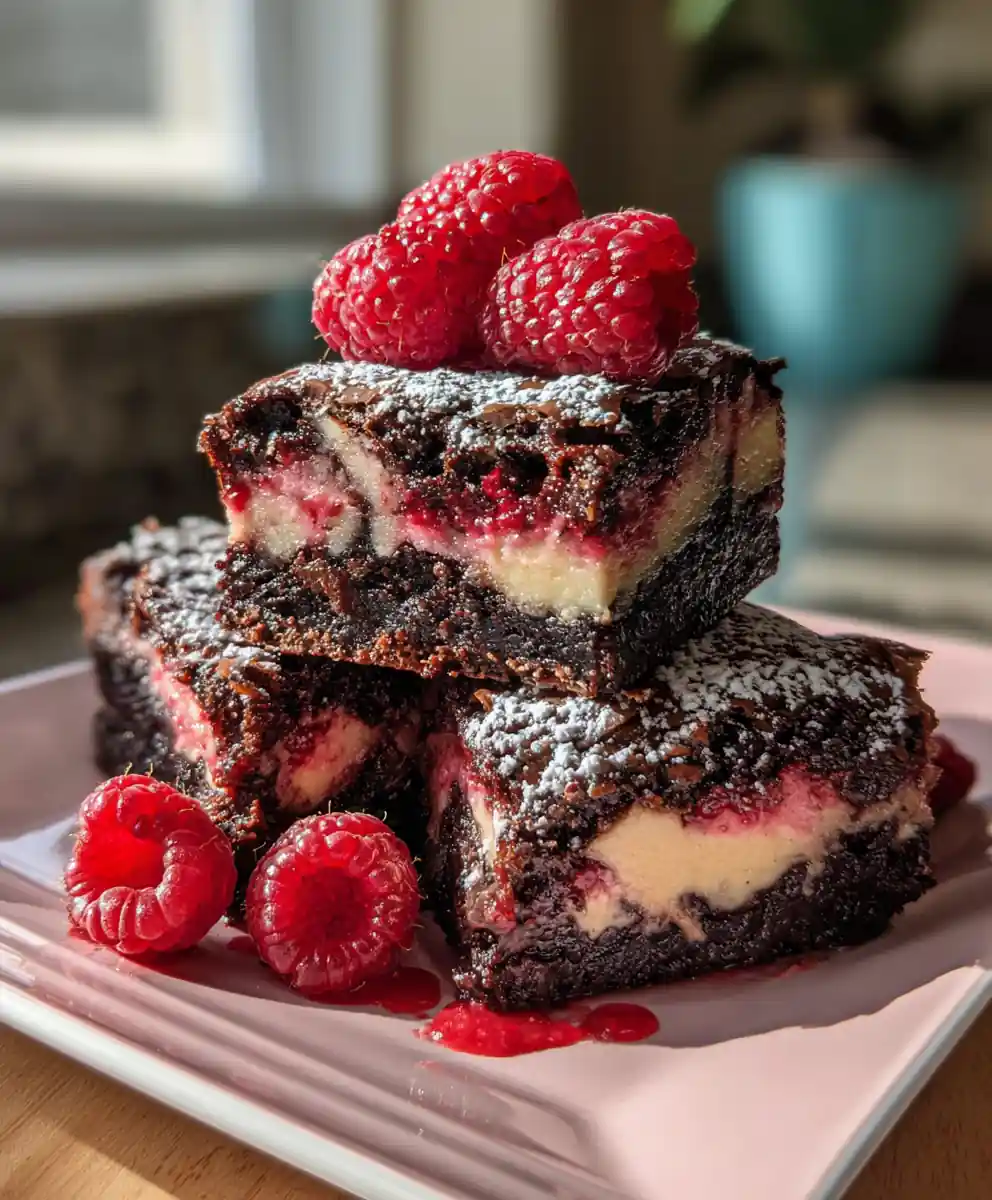 Raspberry Swirl Cheesecake Brownies 5 Raspberry Swirl Cheesecake Brownies