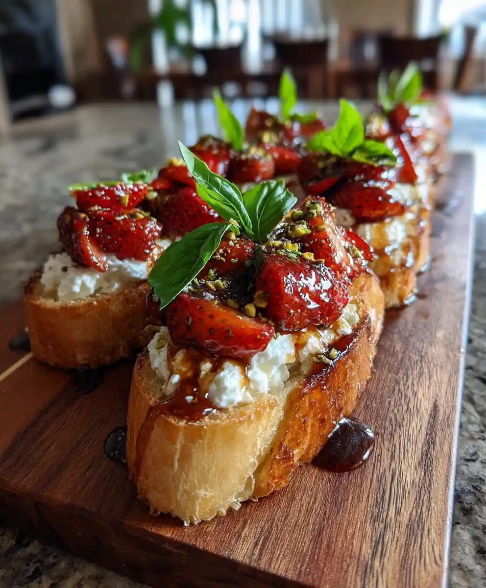 Roasted Strawberry Whipped Ricotta Toast With Basil Honey Glaze 5 Roasted Strawberry Whipped Ricotta Toast With Basil Honey Glaze