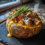 Savory Crack Chicken Stuffed Baked Potatoes With Red Pepper Cream Cheese Swirl 1772085674.1067076