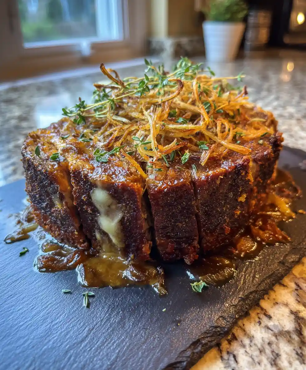 Slow Cooked French Onion Pot Roast With Gruyère Crust 5 Slow Cooked French Onion Pot Roast With Gruyère Crust