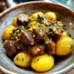 Slow Cooked Garlic Butter Beef Bites With Potatoes And Saffron Butter Drizzle 6 Slow Cooked Garlic Butter Beef Bites With Potatoes And Saffron Butter Drizzle 1772112862.7227976