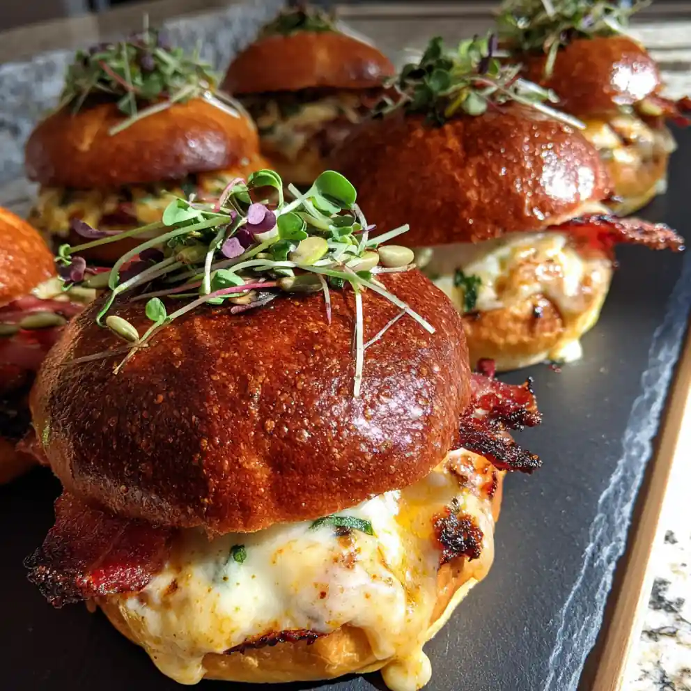 Smoky Red Pepper Kentucky Hot Brown Sliders 4 Smoky Red Pepper Kentucky Hot Brown Sliders