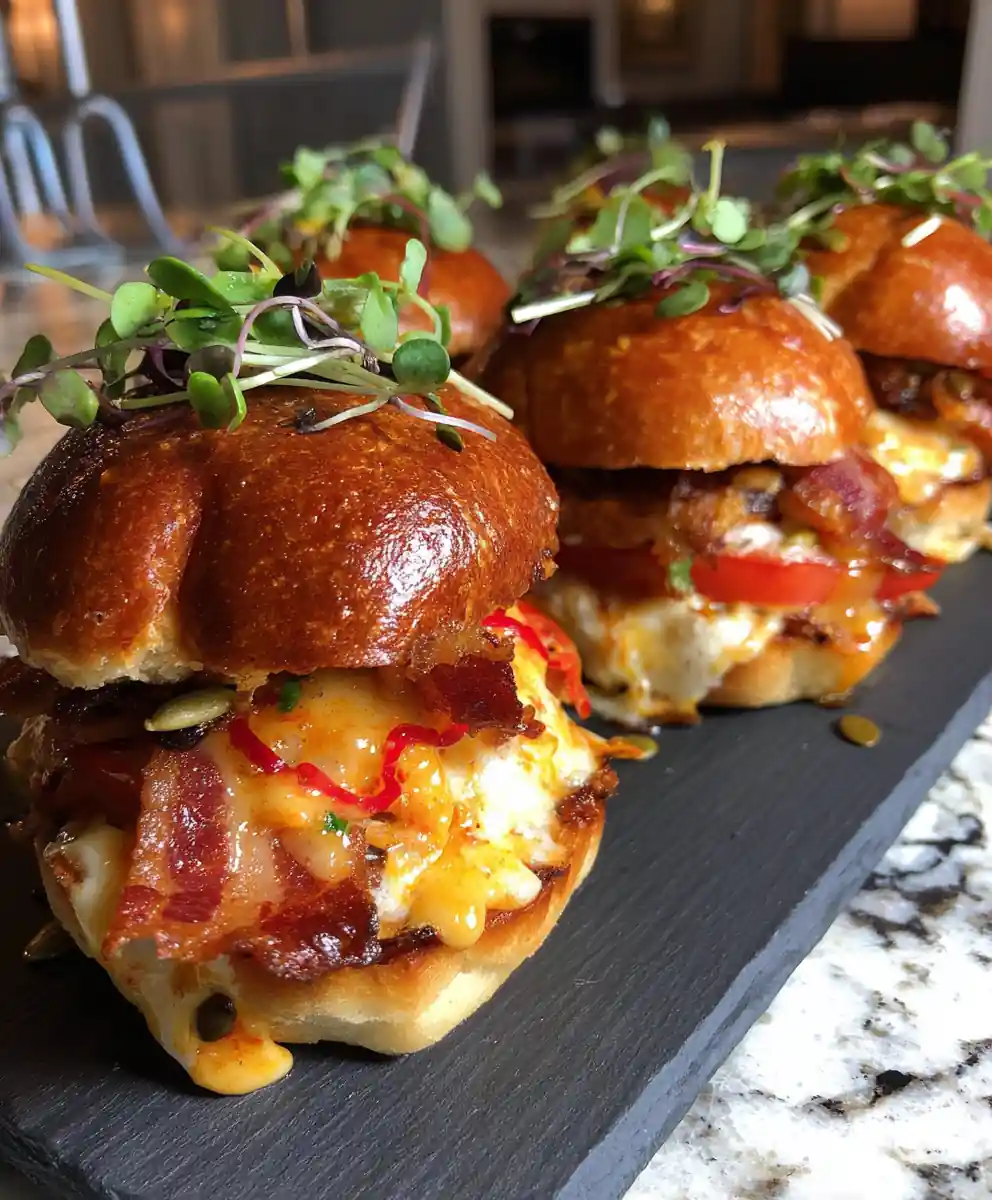 Smoky Red Pepper Kentucky Hot Brown Sliders 5 Smoky Red Pepper Kentucky Hot Brown Sliders