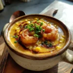Smoky Shrimp Corn Chowder With Charred Corn Cream Swirl 1772027609.4826698