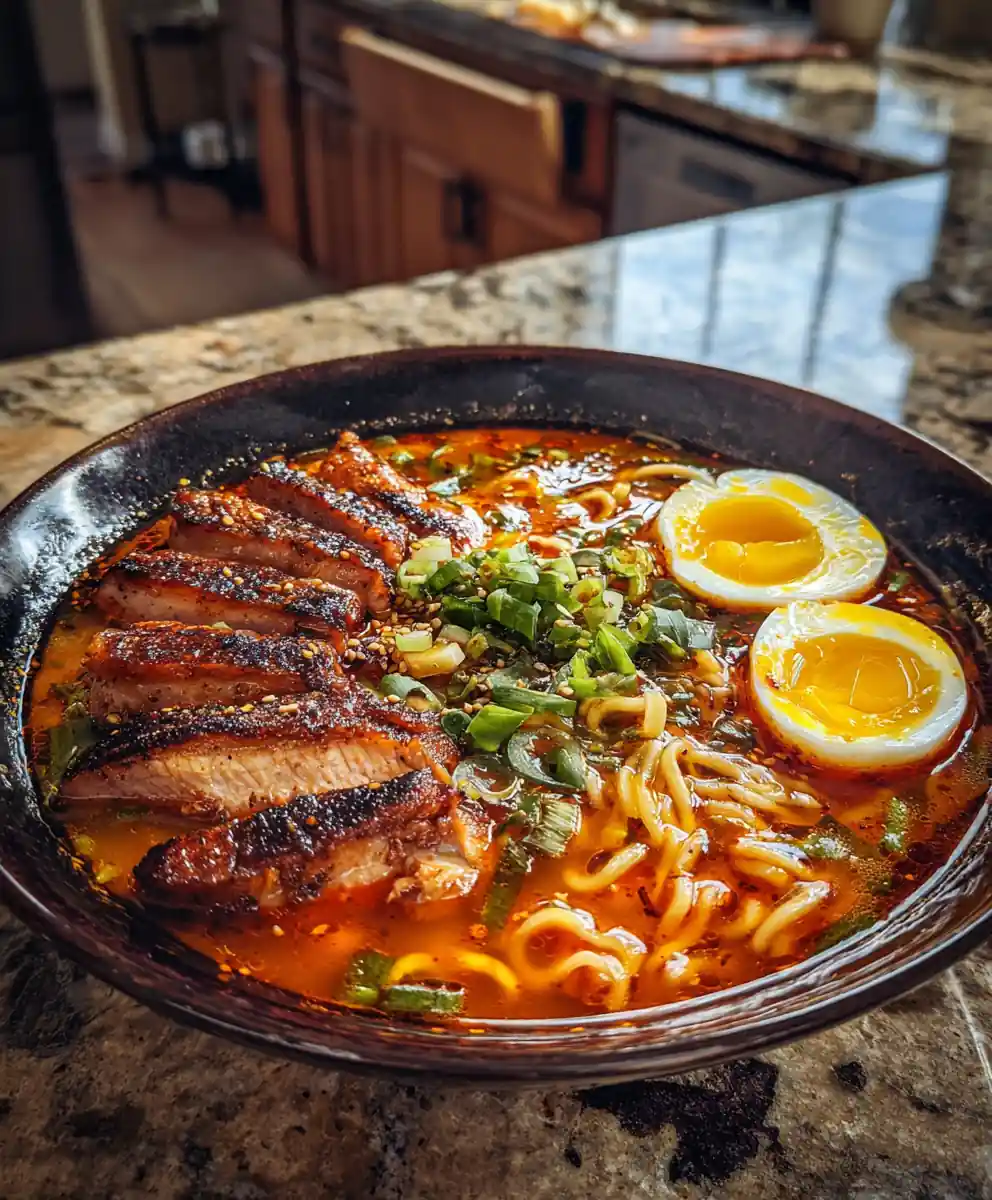 Spicy Chicken Ramen With Roasted Garlic Cream And Smoked Chili Oil 5 Spicy Chicken Ramen with Roasted Garlic Cream and Smoked Chili Oil