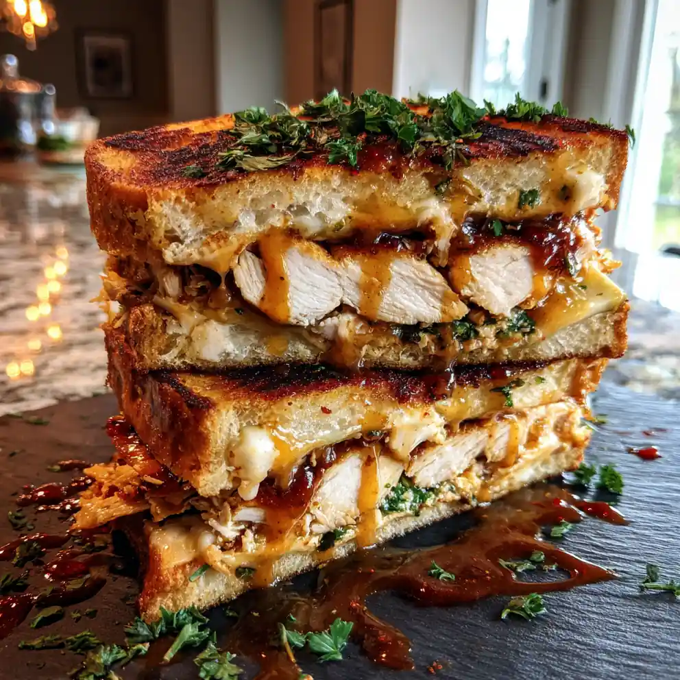 Spicy Chipotle Aioli Stacked Sandwich With Caramelized Onion Jam 4 Spicy Chipotle Aioli Stacked Sandwich With Caramelized Onion Jam