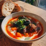 Spicy Harissa Tomato Meatball Soup With Yogurt Mint Swirl 6 Spicy Harissa Tomato Meatball Soup With Yogurt Mint Swirl 1772021321.1216435