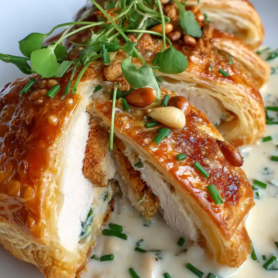 Chicken Pillows With Creamy Parmesan Sauce – Comfort Food Dinner 4 Chicken Pillows With Creamy Parmesan Sauce – Comfort Food Dinner