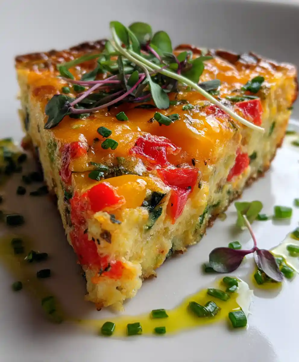 Crustless Veggie Quiche 5 Crustless Veggie Quiche