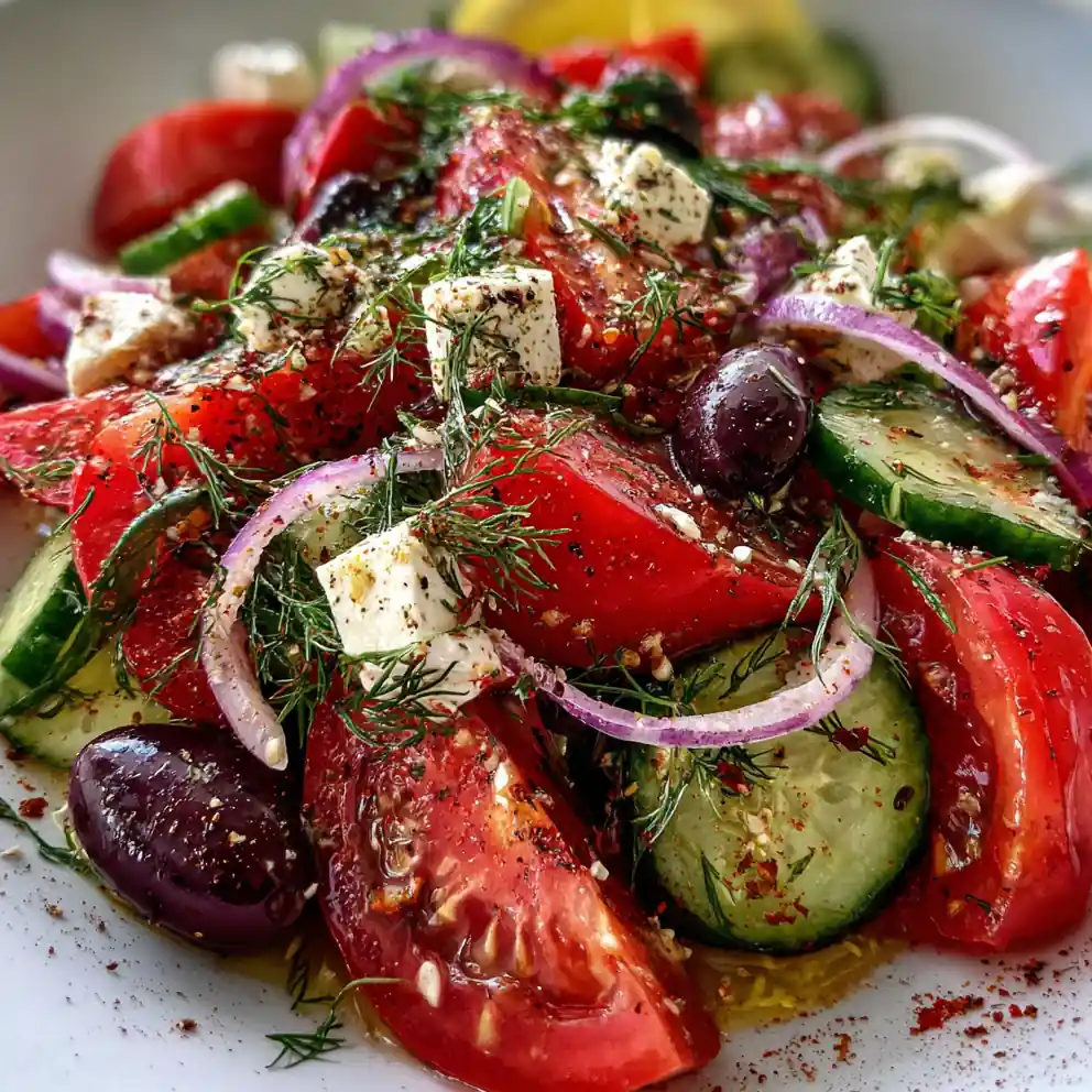 Easy Healthy Greek Salad 4 Easy Healthy Greek Salad