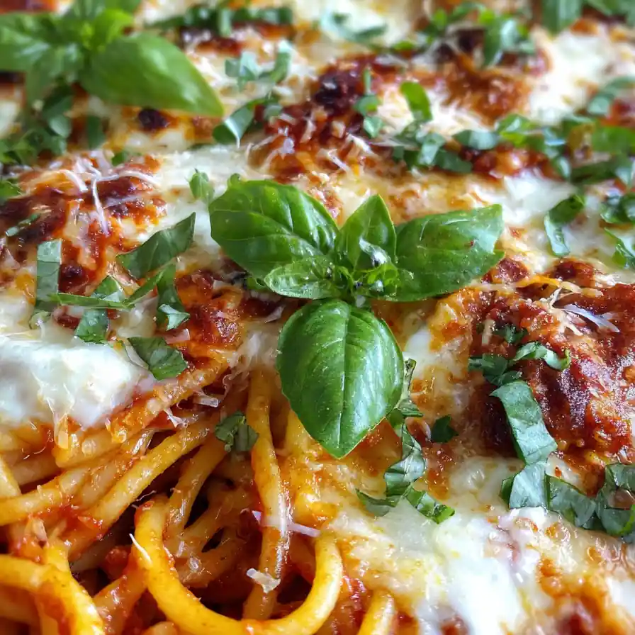 Easy Baked Spaghetti 4 Easy Baked Spaghetti