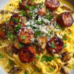 German Spaghetti With Mustard Cream And Sausage 6 German_Spaghetti_With_Mustard_Cream_And_Sausage_1773970502.291846